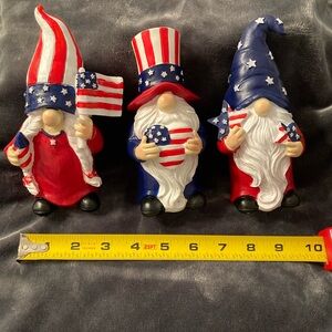 NWTs..Patriotic USA Gnome Trio - Red, White & Blue